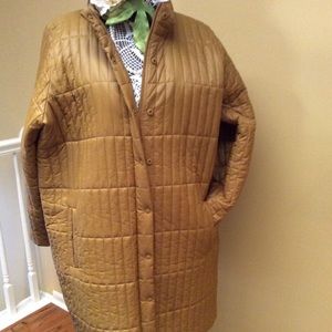 Eileen Fisher quilted car coat